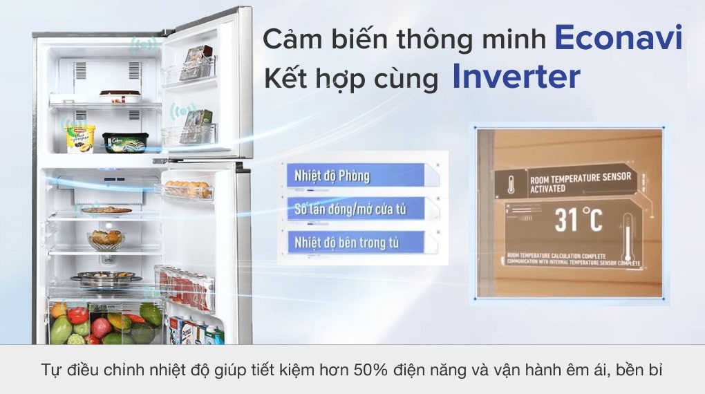 Tủ lạnh Panasonic Inverter 234 lít NR-TV261APSV