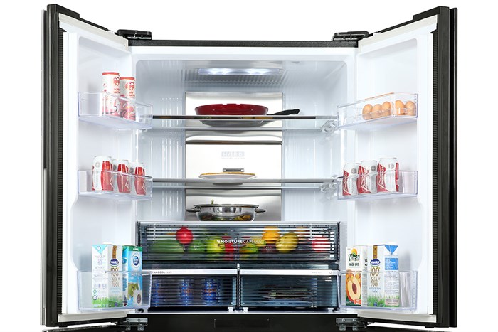 Tủ lạnh Sharp Inverter 572 lít Multi Door SJ-FX640V-SL Màu Bạc