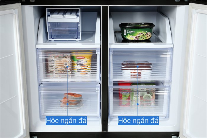 Tủ lạnh Sharp Inverter 572 lít Multi Door SJ-FX640V-SL Màu Bạc