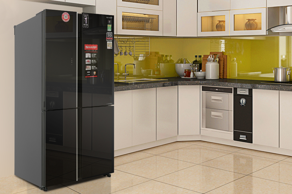 Tủ lạnh Sharp Inverter 572 lít Multi Door SJ-FXP640VG-BK Màu Đen