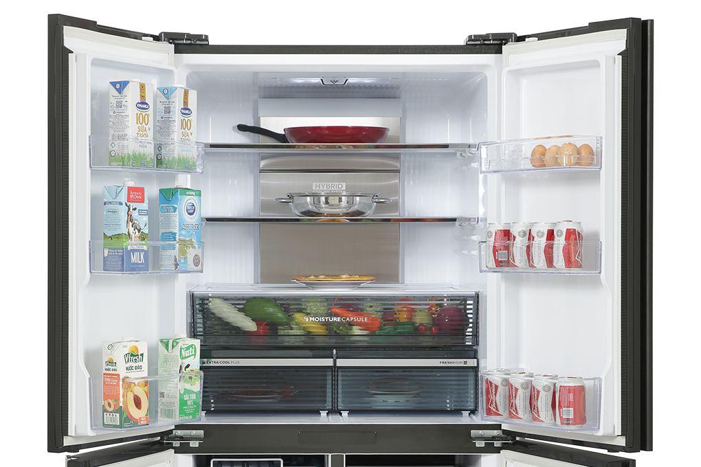 Tủ lạnh Sharp Inverter 572 lít Multi Door SJ-FXP640VG-BK Màu Đen