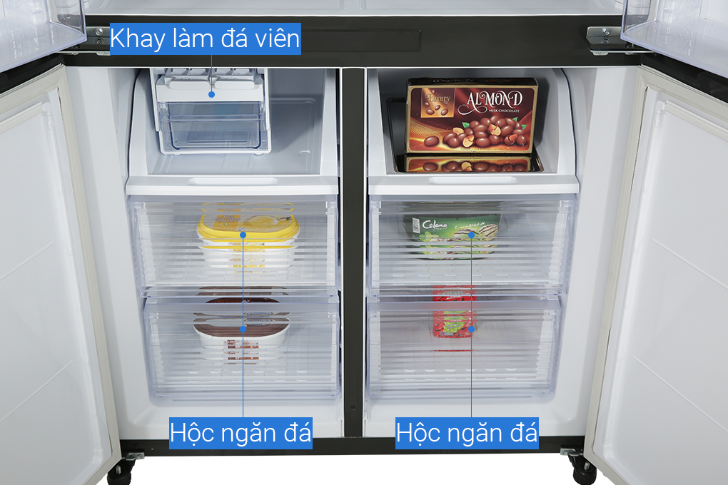Tủ lạnh Sharp Inverter 572 lít Multi Door SJ-FXP640VG-BK Màu Đen