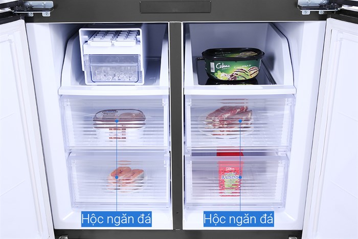 Tủ lạnh Sharp Inverter 525 lít SJ-FX600V-SL Màu Bạc