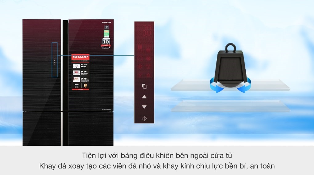 Tủ lạnh Sharp Inverter 525 lít SJ-FXP600VG-MR