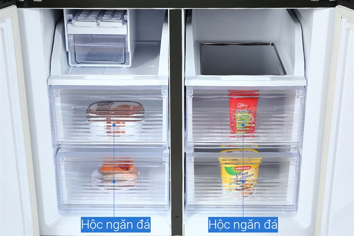 Tủ lạnh Sharp Inverter 525 lít SJ-FXP600VG-MR Màu Đen - Đỏ