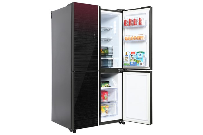 Tủ lạnh Sharp Inverter 525 lít SJ-FXP600VG-MR Màu Đen - Đỏ