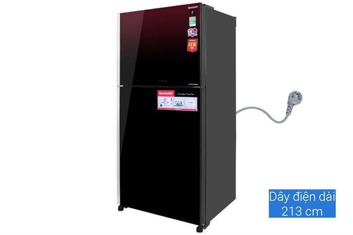 Tủ lạnh Sharp Inverter 520 lít SJ-XP570PG-MR Màu Đen - Đỏ