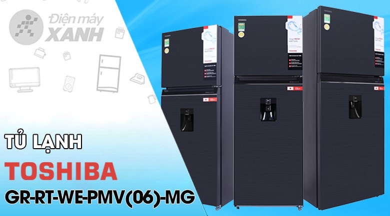 Tủ lạnh Toshiba Inverter 311 lít GR-RT395WE-PMV(06)-MG