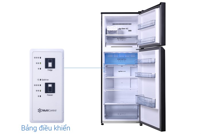 Tủ lạnh Panasonic Inverter 366 lít NR-TL381VGMV Màu Đen