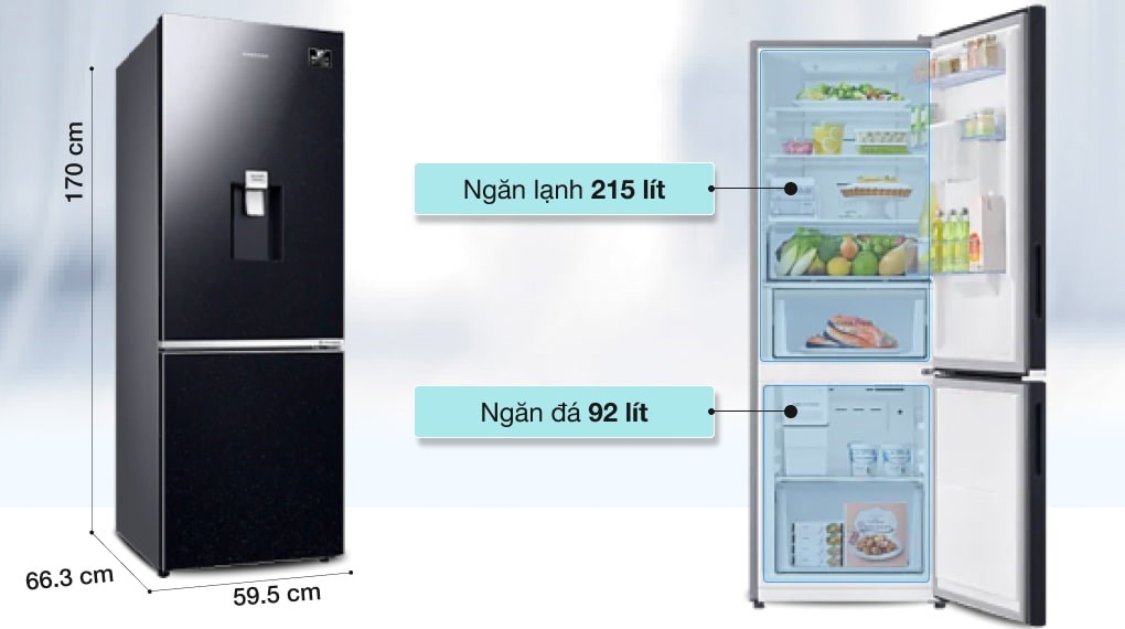 Tủ lạnh Samsung Inverter 307 lít RB30N4190BU/SV - 12