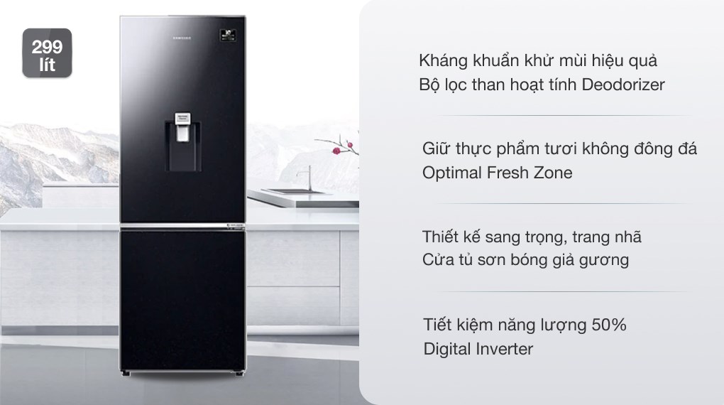 Tủ lạnh Samsung Inverter 307 lít RB30N4190BU/SV - 11