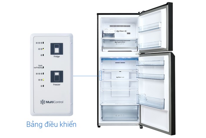 Tủ lạnh Panasonic Inverter 326 lít NR-TL351VGMV Màu Xám