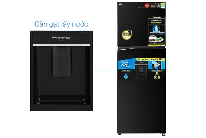 Tủ lạnh Panasonic Inverter 366 lít NR-TL381GPKV Màu Đen