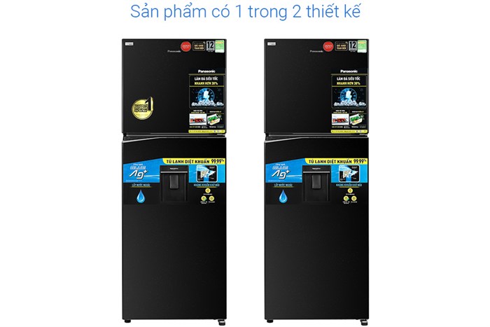 Tủ lạnh Panasonic Inverter 366 lít NR-TL381GPKV Màu Đen