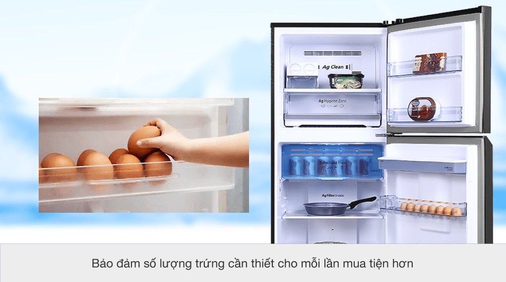 Tủ lạnh Panasonic Inverter 366 lít NR-TL381GPKV - Khay đựng trứng