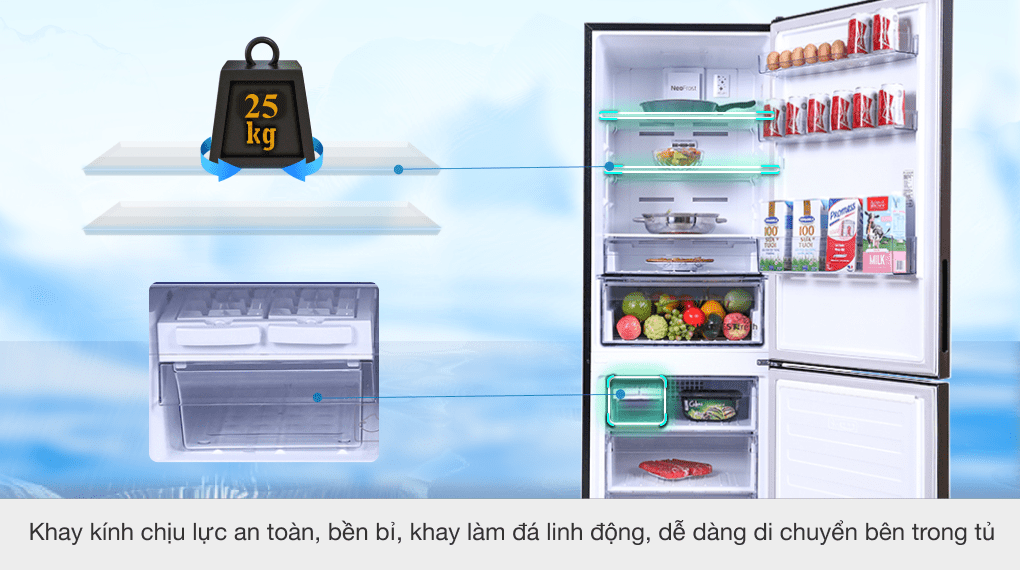 Tủ lạnh Beko Inverter 323 lít RCNT340I50VZK