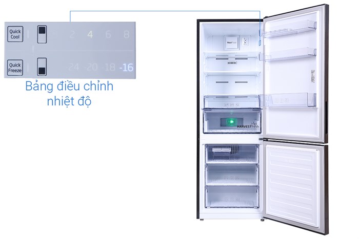 Tủ lạnh Beko Inverter 323 lít RCNT340I50VZK Màu Xám đậm