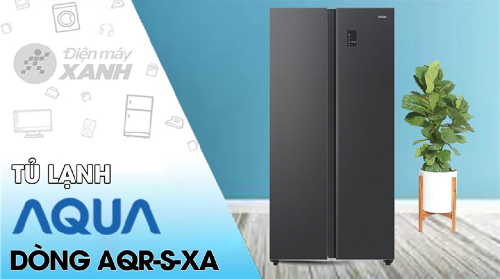 Tủ lạnh Aqua Inverter 480 lít AQR-S480XA(BL)