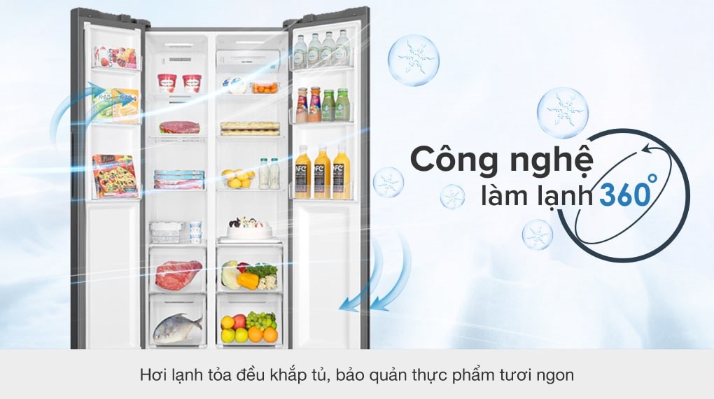 Tủ lạnh Aqua Inverter 480 lít AQR-S480XA(BL)