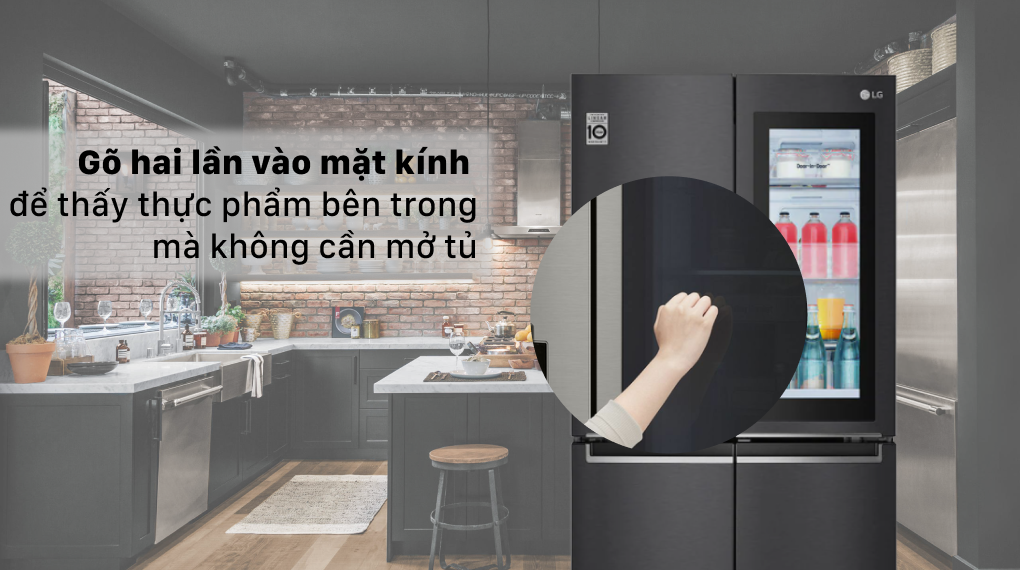 Tủ lạnh LG Inverter 496 lít GR-X22MB - Thiết kế cao cấp, hiện đại