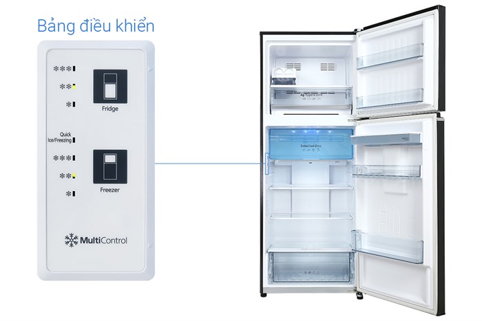 Tủ lạnh Panasonic Inverter 405 lít NR-TX461GPKV Màu Đen