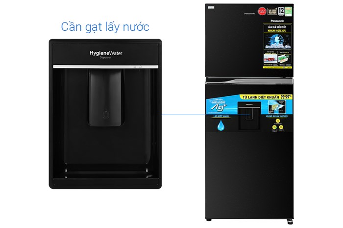 Tủ lạnh Panasonic Inverter 405 lít NR-TX461GPKV Màu Đen