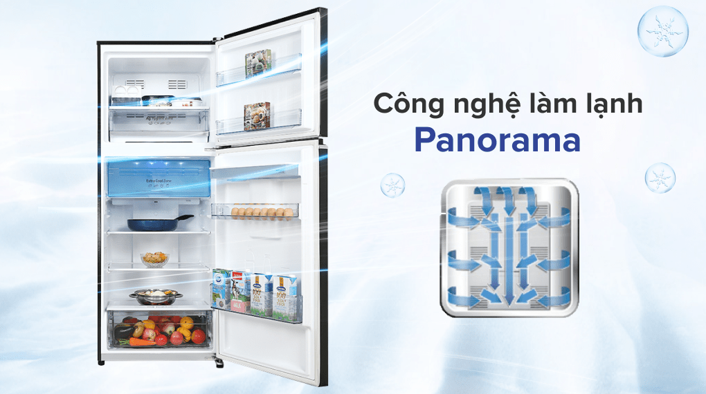 Tủ lạnh Panasonic Inverter 405 lít NR-TX461GPKV - Công nghệ làm lạnh Panorama