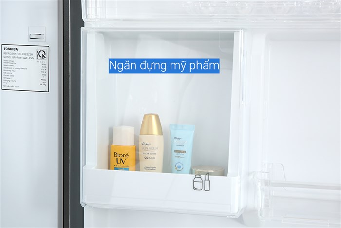 Tủ lạnh Toshiba Inverter 325 lít GR-RB410WE-PMV(37)-SG Màu Xám