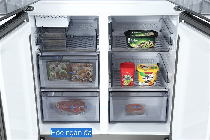 Tủ lạnh Samsung Inverter 599 lít Multi Door Bespoke RF60A91R177/SV Màu Trắng - Xanh