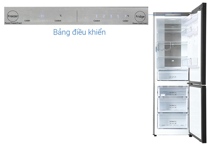 Tủ lạnh Samsung Inverter 339 lít Bespoke RB33T307055/SV Màu Trắng - Hồng