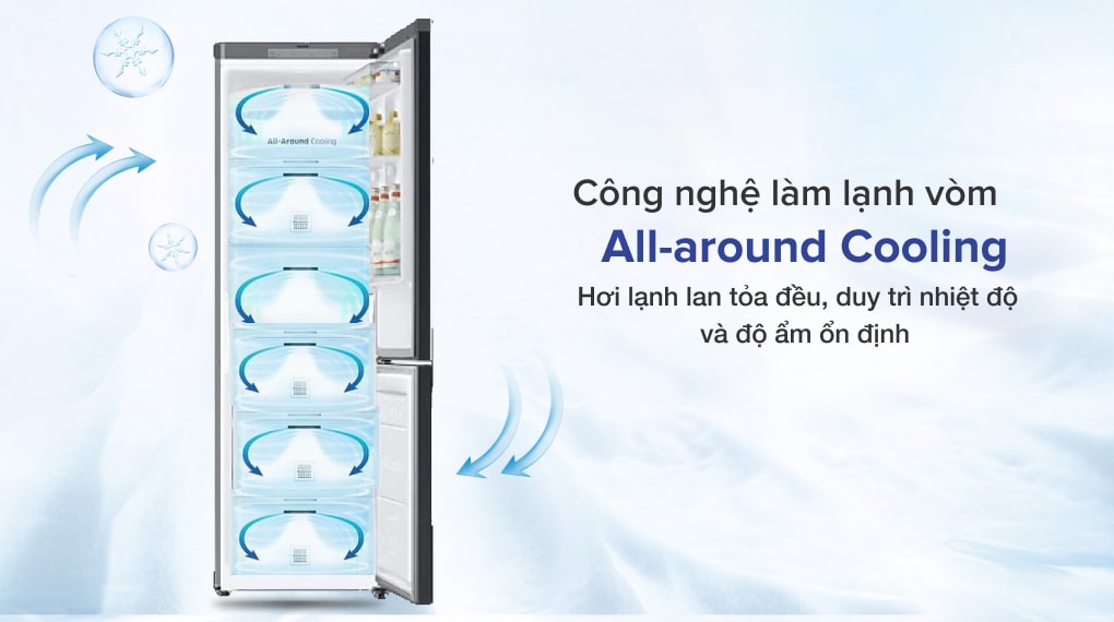 Công nghệ làm lạnh vòm All-around Cooling -Tủ lạnh Samsung Inverter 339 lít RB33T307055/SV