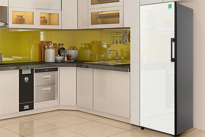 Tủ lạnh Samsung Inverter 323 lít Bespoke RZ32T744535/SV Màu Trắng