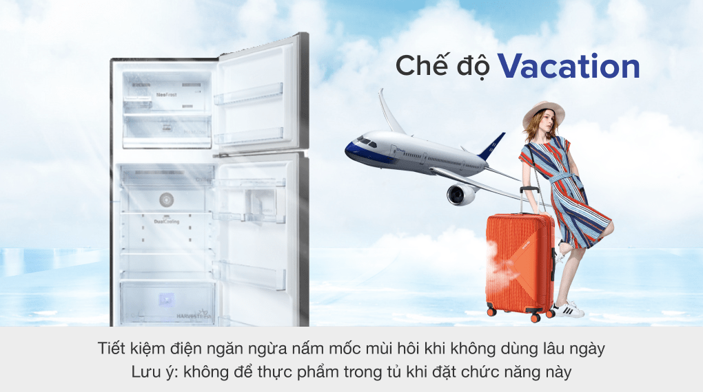 Tủ lạnh Beko Inverter 340 lít RDNT371I50VK - Chế độ Vacation