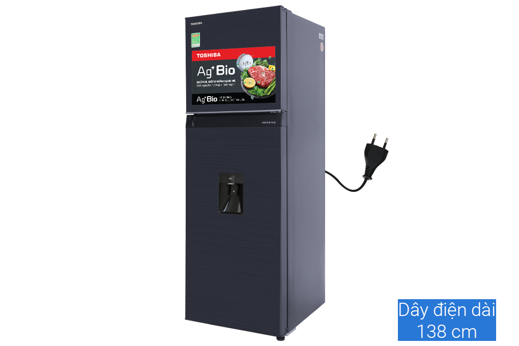 Tủ lạnh Toshiba Inverter 249 lít GR-RT325WE-PMV(06)-MG Màu Đen - Xám