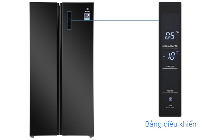 Tủ lạnh Electrolux Inverter 505 lít ESE5401A-BVN Màu Đen