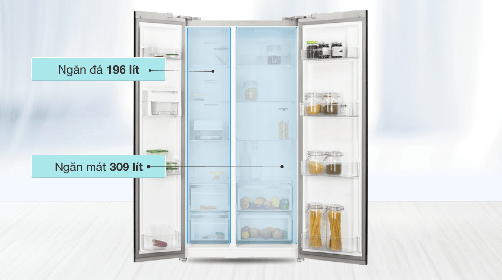 Tủ lạnh Electrolux Inverter 505 lít ESE5401A-BVN - Dung tích 