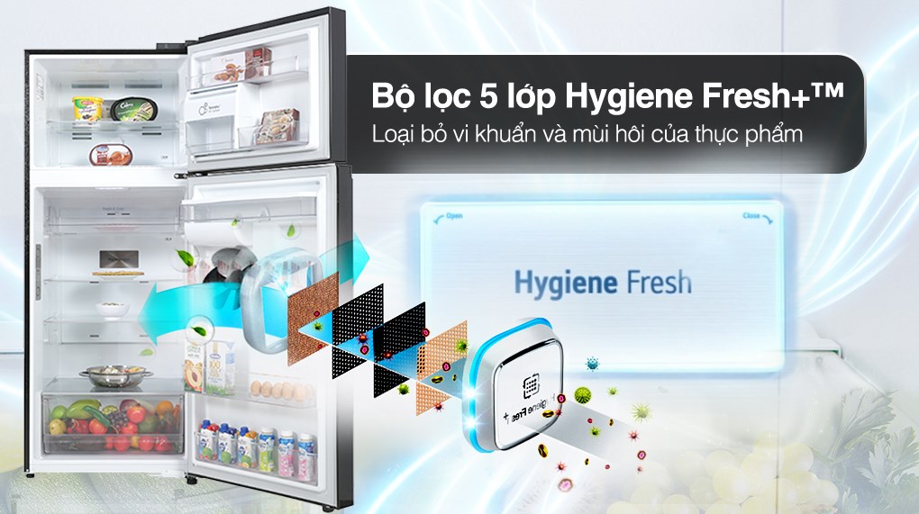 Tủ lạnh LG Inverter 394 lít GN-D392BLA - Công nghệ khử khuẩn