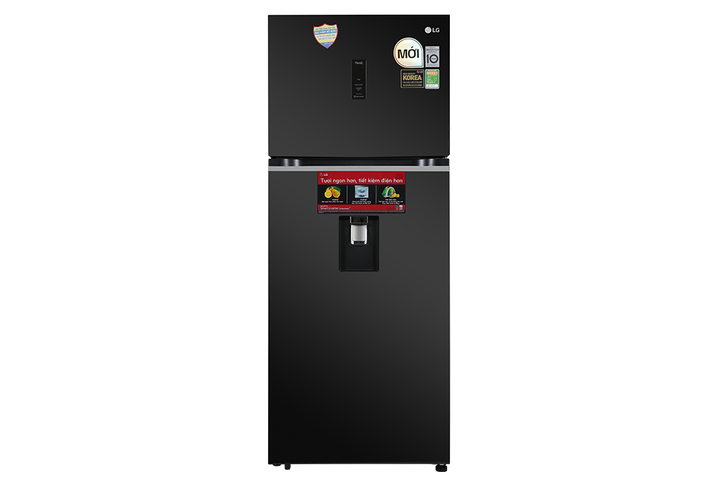 Tủ lạnh LG Inverter 394 lít GN-D392BLA Màu Đen