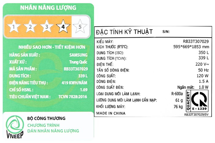 Combo 2 Tủ lạnh Samsung Inverter 678 lít Multi Door Bespoke RB33T307029/SV Màu Trắng - Xanh