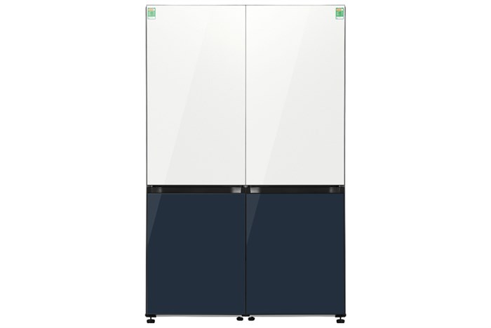 Combo 2 Tủ lạnh Samsung Inverter 678 lít Multi Door Bespoke RB33T307029/SV Màu Trắng - Xanh