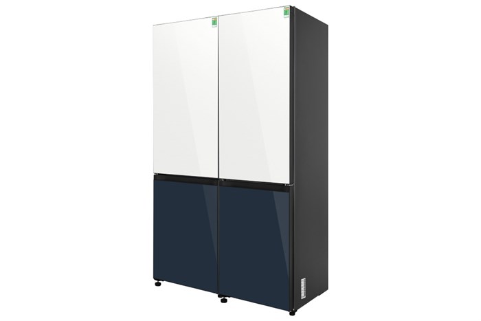 Combo 2 Tủ lạnh Samsung Inverter 678 lít Multi Door Bespoke RB33T307029/SV Màu Trắng - Xanh