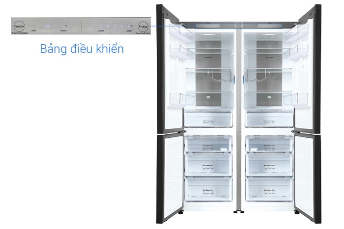 Combo 2 Tủ lạnh Samsung Inverter 678 lít Multi Door Bespoke RB33T307055/SV Màu Trắng - Hồng