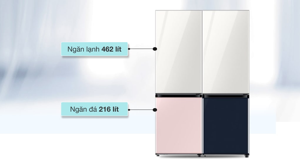 Combo 2 Tủ lạnh Samsung RB33T307055/SV & RB33T307029/SV - dung tích 678 lít