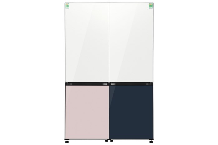 Combo 2 Tủ lạnh Samsung Inverter 678 lít Multi Door Bespoke RB33T307055/SV & RB33T307029/SV Màu Xanh hồng