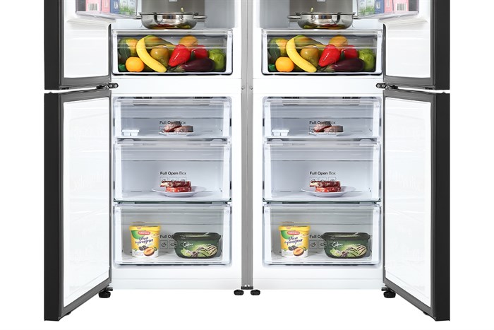 Combo 2 Tủ lạnh Samsung Inverter 678 lít Multi Door Bespoke RB33T307055/SV & RB33T307029/SV Màu Xanh hồng