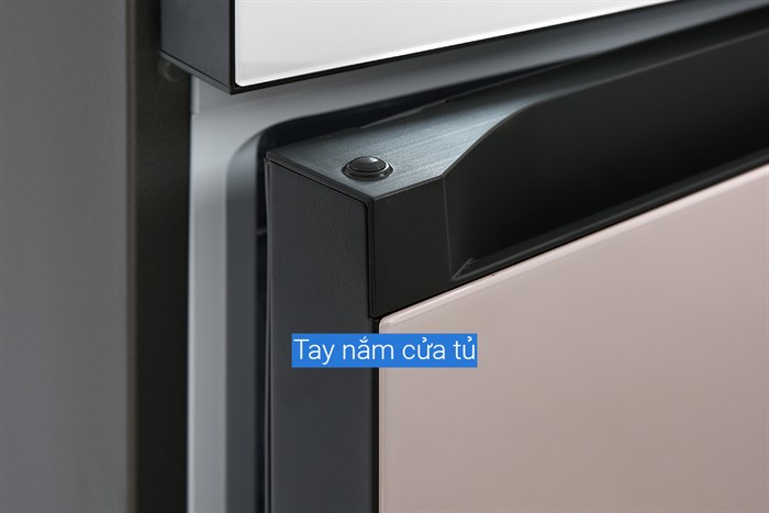 Combo Tủ lạnh Samsung Inverter 662 lít Multi Door Bespoke RZ32T744535/SV & RB33T307055/SV Màu Trắng - Hồng