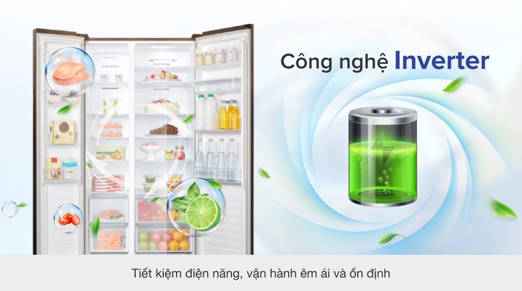 Tủ lạnh Casper Inverter 551 lít RS 575VBW