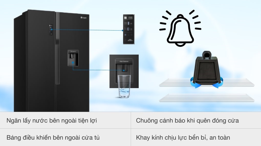 Tủ lạnh Casper Inverter 551 lít RS 575VBW