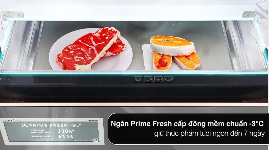 Tủ lạnh Panasonic Inverter 540 lít Multi Door PRIME+ Edition NR-YW590YMMV