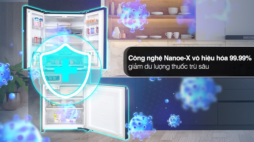 Tủ lạnh Panasonic Inverter 540 lít Multi Door PRIME+ Edition NR-YW590YMMV